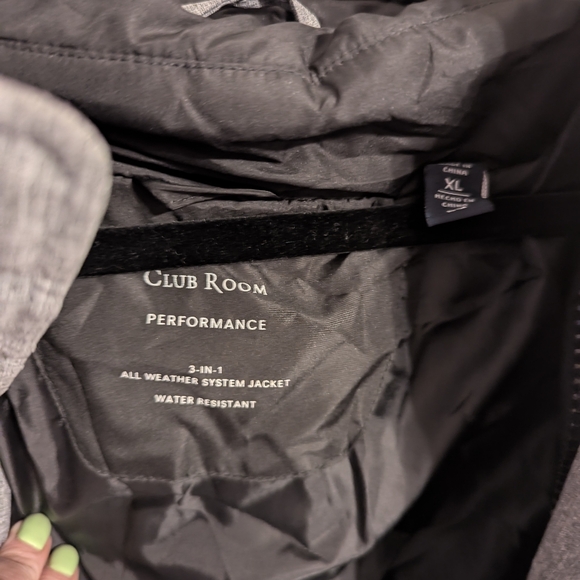 Club Room 3 In 1 Men's Gray and Black Jacket - Picture 7 of 8